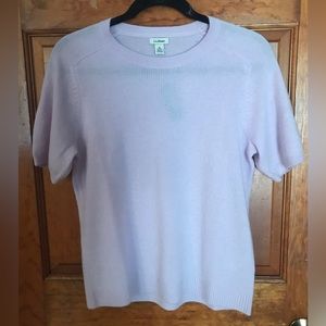 100% Cashmere Shortsleeved Sweater, Medium